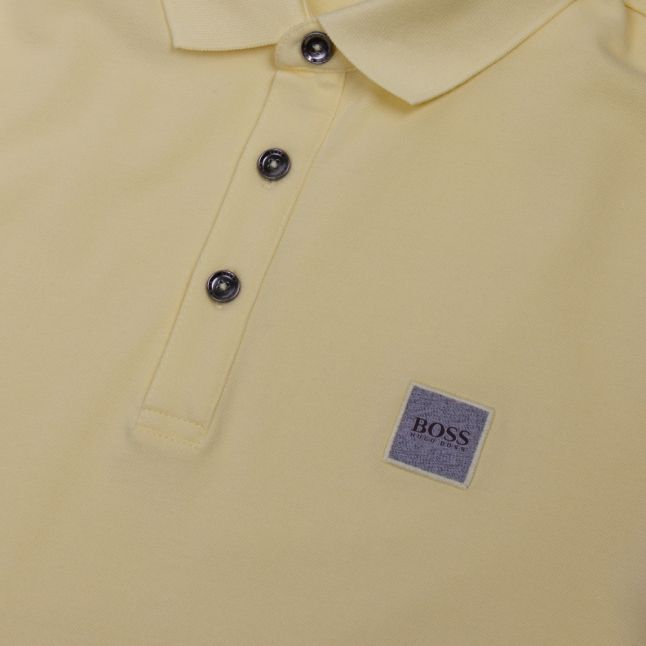 Casual Mens Pale Yellow Passenger Slim Fit S/s Polo Shirt