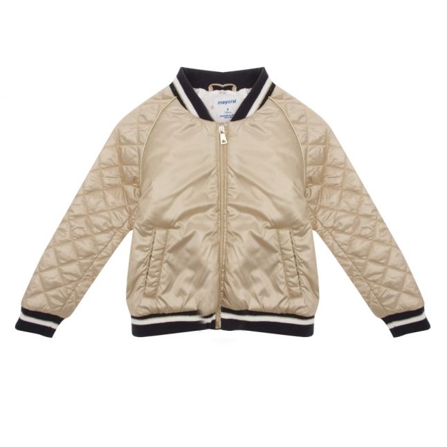 Girls Champagne Bomber Jacket