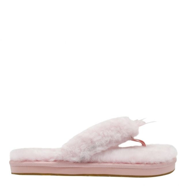 Womens Seahell Pink Fluff Flip Flop III Slippers