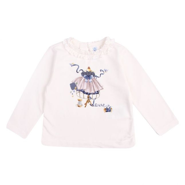 Infant Navy Dressmaker L/s T Shirt & Skirt Set