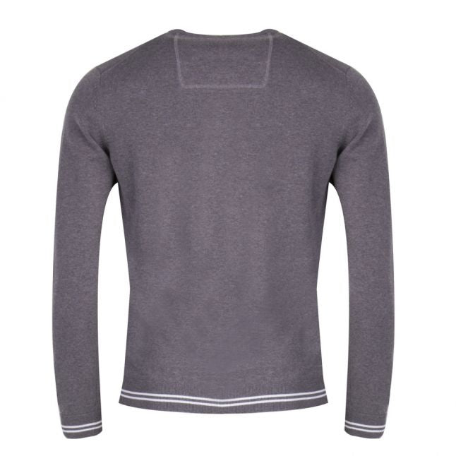 Athleisure Mens Medium Grey Rimex Crew Neck Knitted Jumper