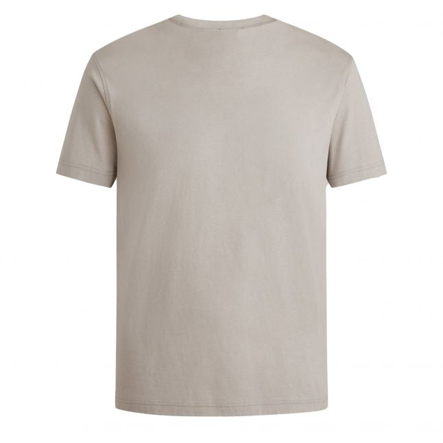 Mens Chrome Grey Branded S/s T Shirt