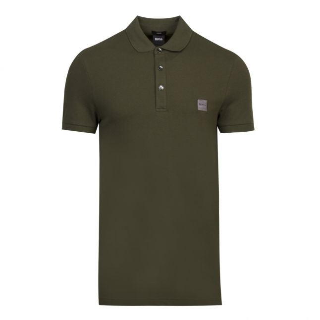 Casual Mens Khaki Passenger Slim Fit S/s Polo Shirt