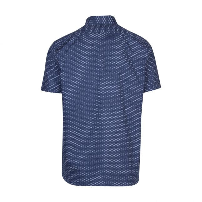 Mens Blue Mathew Triangle S/s Shirt