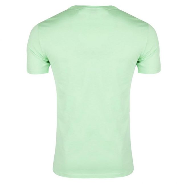 Mens Light Green Chest Logo Beach S/s T Shirt