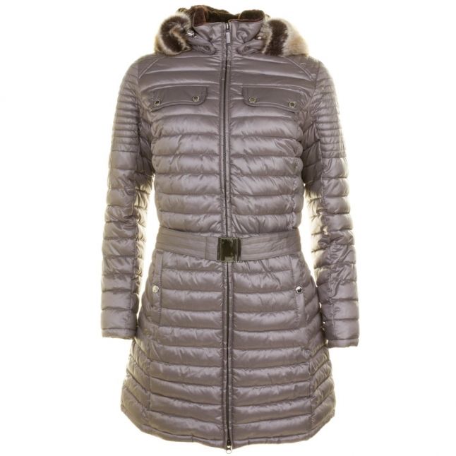 Womens Taupe Endo Baffle Quilted Jacket