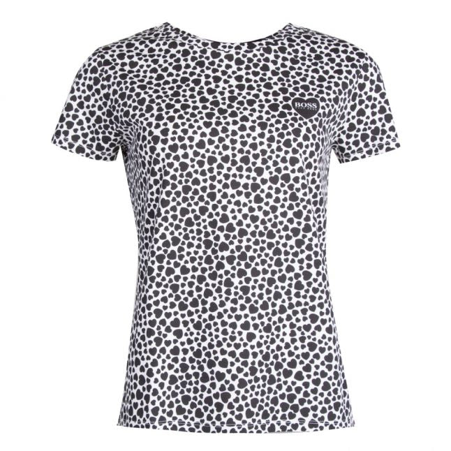 Casual Womens Black & White Tebeauty S/s T Shirt