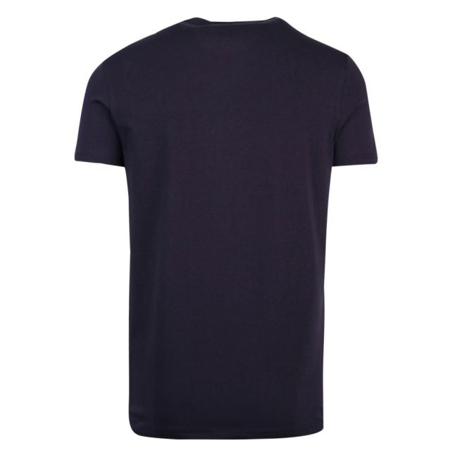 Mens Navy Square Arm Logo S/s T Shirt