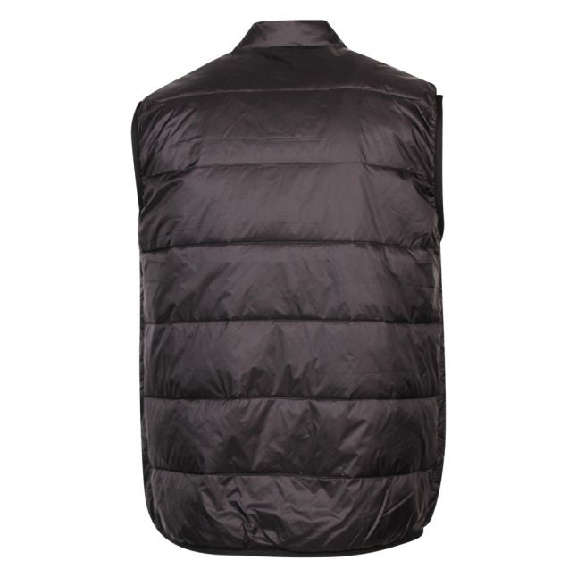 Mens Black Zebra Padded Gilet