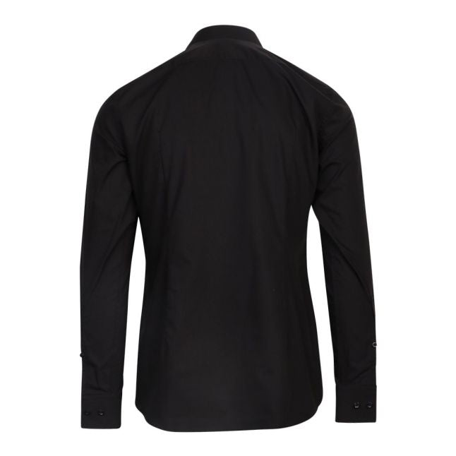 Mens Black Kenno Slim Fit L/s Shirt