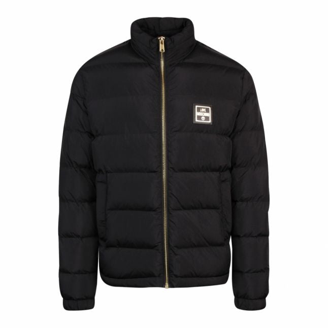 Mens Black/Gold Padded Jacket