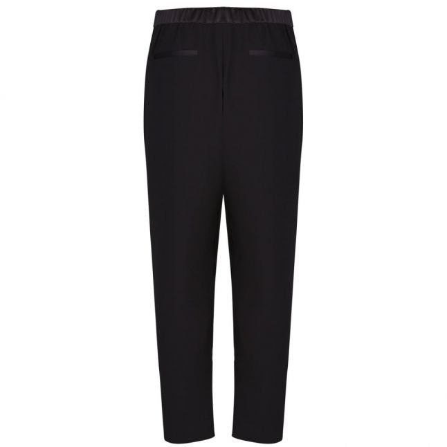 Womens Black Carlaa Pearl Detail Luxe Joggers