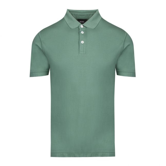 Casual Mens Green Picoin S/s Polo Shirt