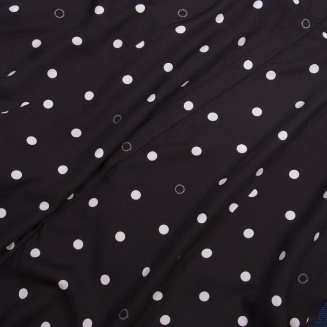 Casual Womens Black Elkas Polka Dot Midi Dress