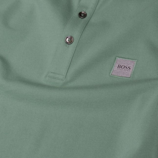 Casual Mens Pale Green Passenger Slim Fit S/s Polo Shirt