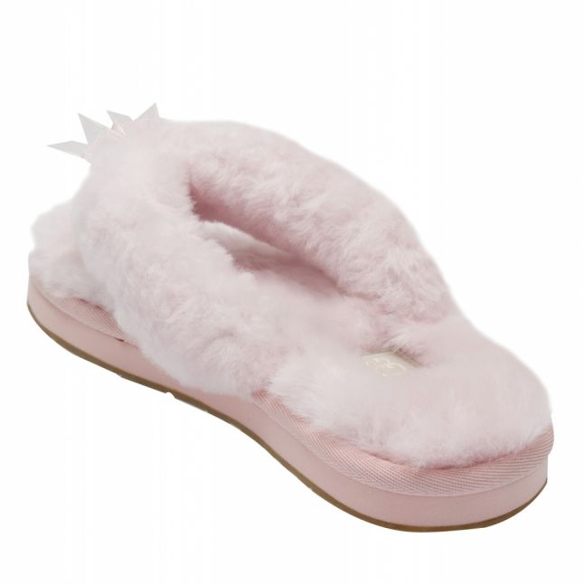 Womens Seahell Pink Fluff Flip Flop III Slippers