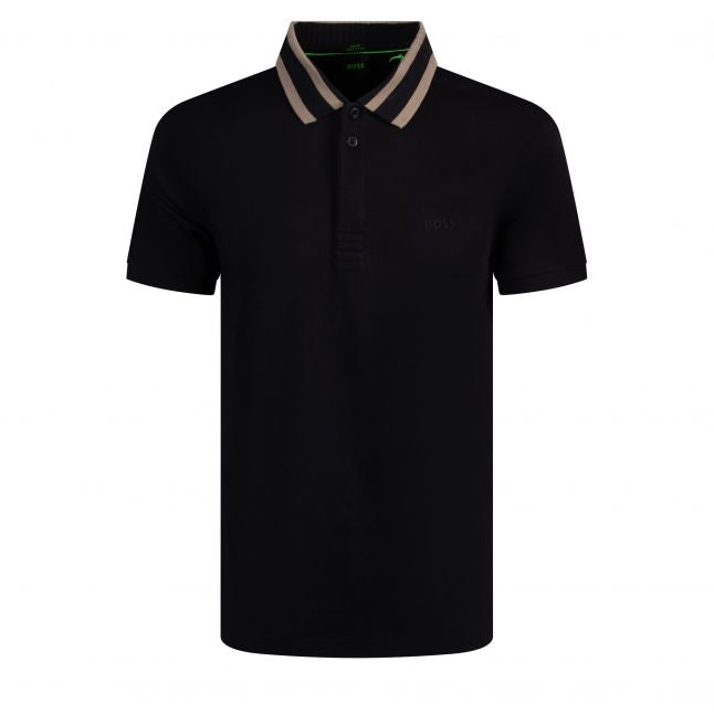 Mens Black Paule Slim Fit S/s Polo