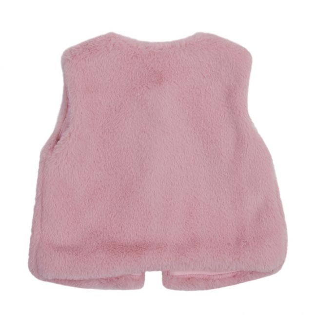 Infant Rose Faux Fur Gilet