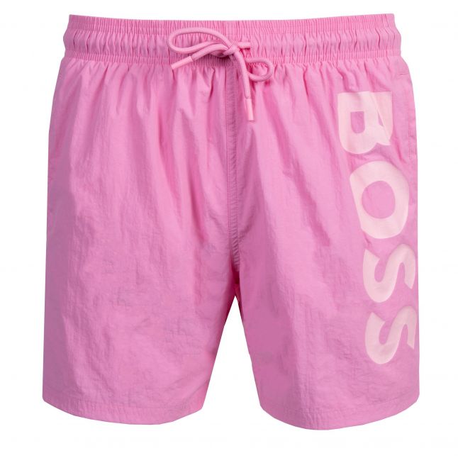 Mens Light Pink Octopus Swim Shorts