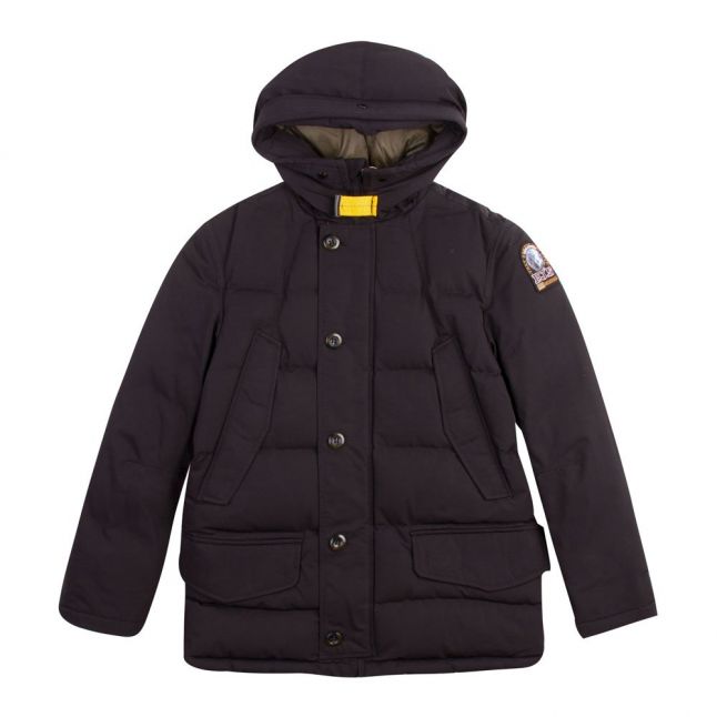 Boys Black Marcus Hooded Coat