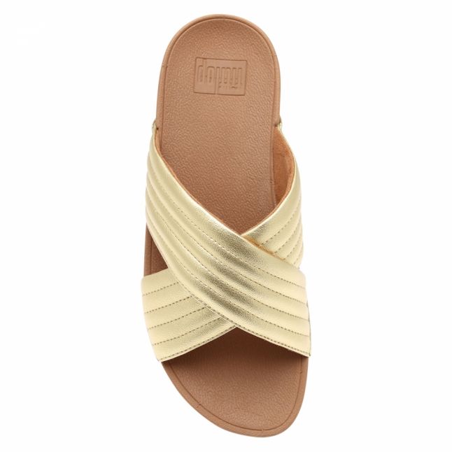 Womens Artisan Gold Lulu Padded Slide Sandals