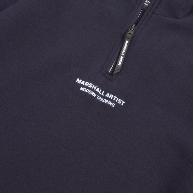 Mens Navy Siren 1/2 Zip Sweat Top