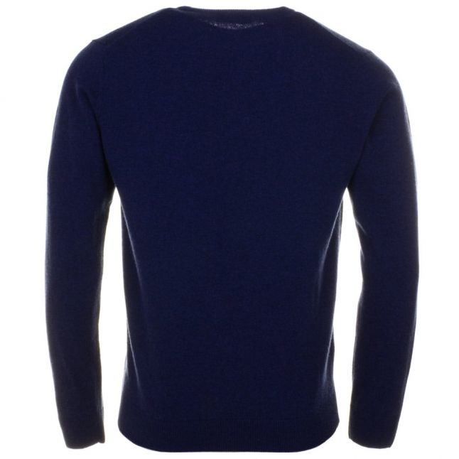 Mens Waterfall Wool Crew Knitted Jumper