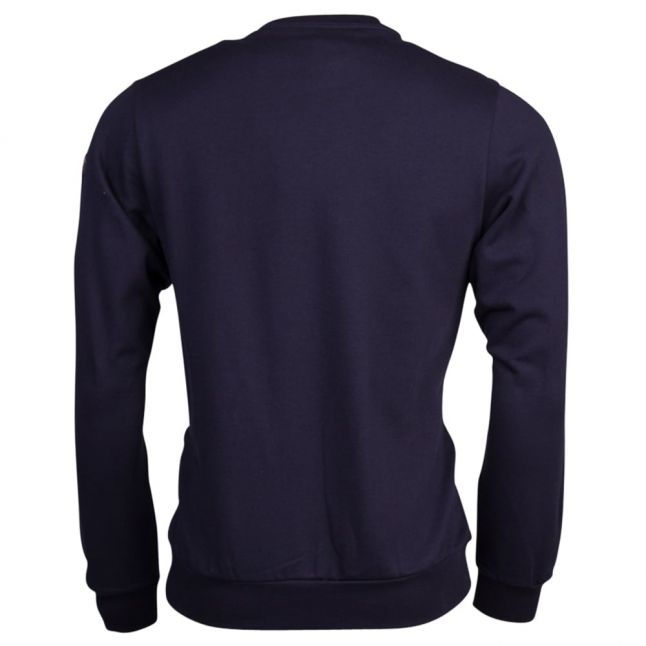 Paul & Shark Mens Navy Crew Zip Pocket Shark Fit Sweat Top