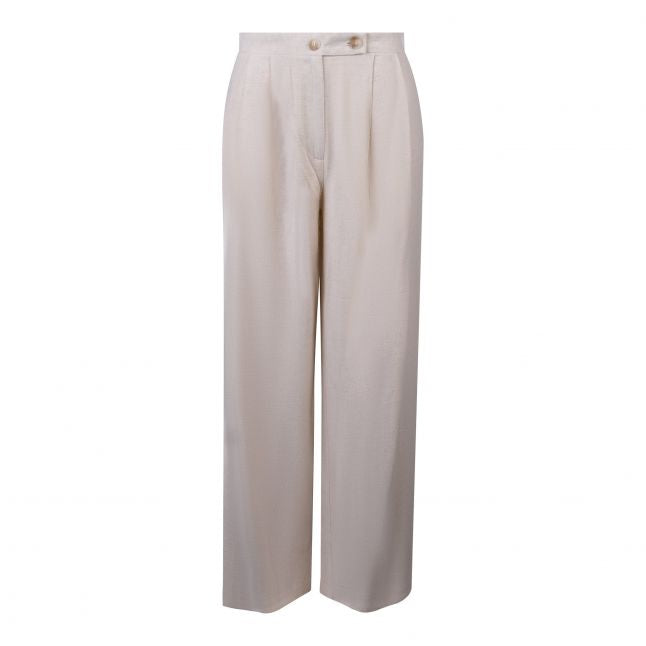 Womens Cream Mel Co-ord Trousers