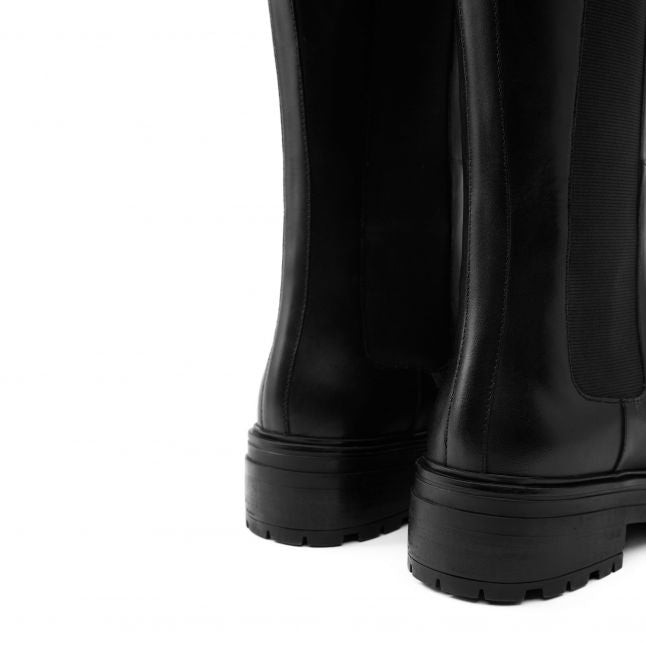 Womens Black Astoria Knee Boots