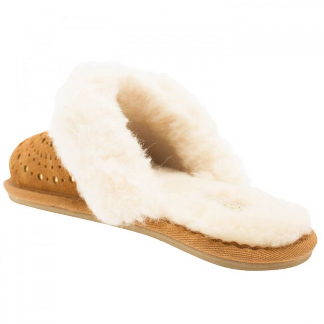 Kids Chestnut Finn Sunshine Perf Slippers