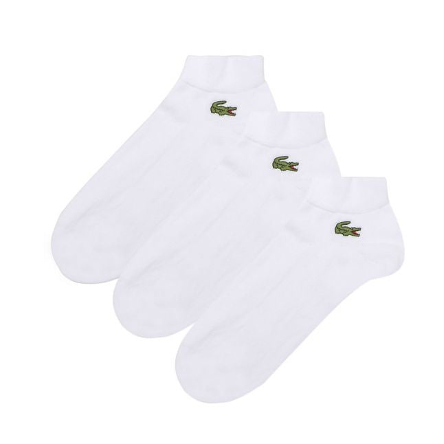 Mens White 3 Pack Trainer Socks