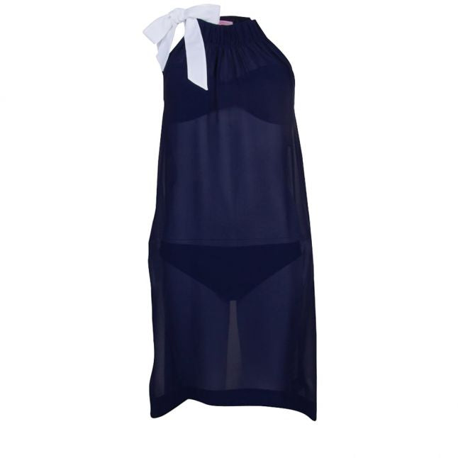 Womens Navy Boju Bow Cover Up