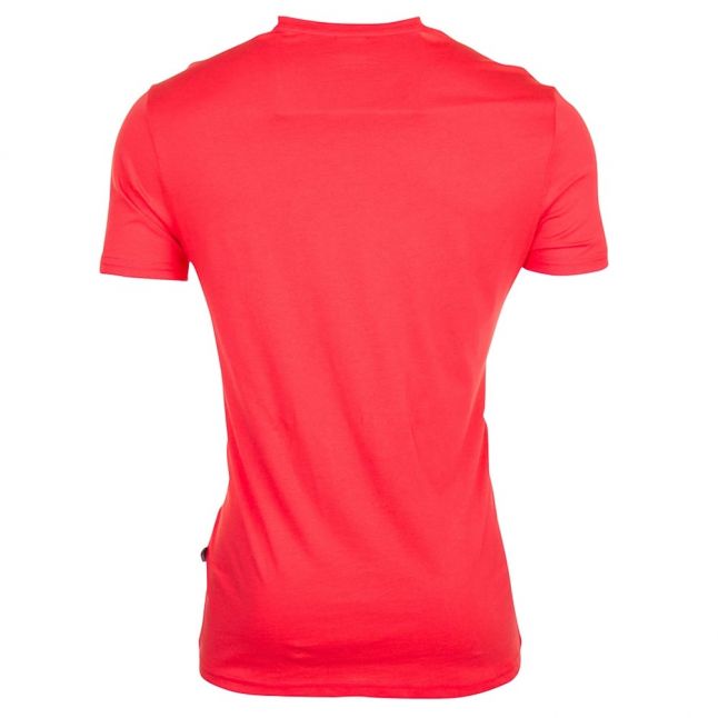 Boss Mens Bright Red Logo S/s Tee Shirt