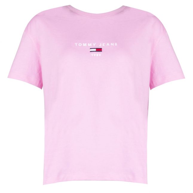 Womens Lilac Chiffon Corp Logo S/s T Shirt