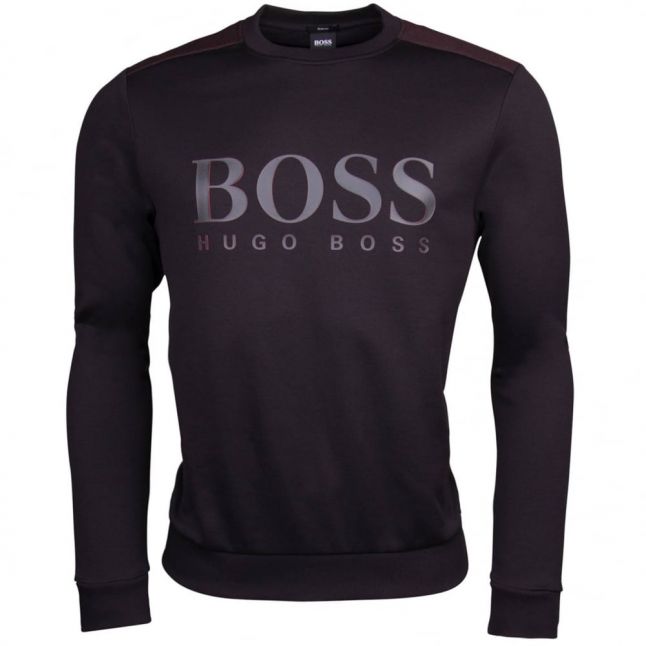 Athleisure Mens Black Salbo Crew Sweat Top