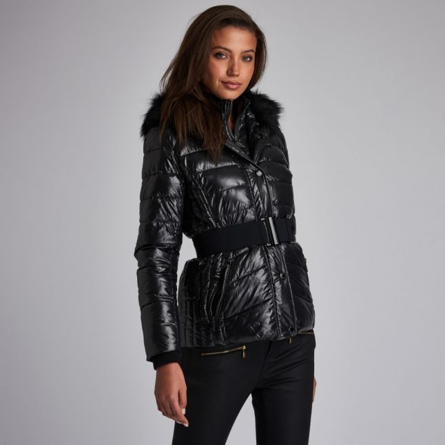 Womens Black Premium Marleigh Quilted Jacket