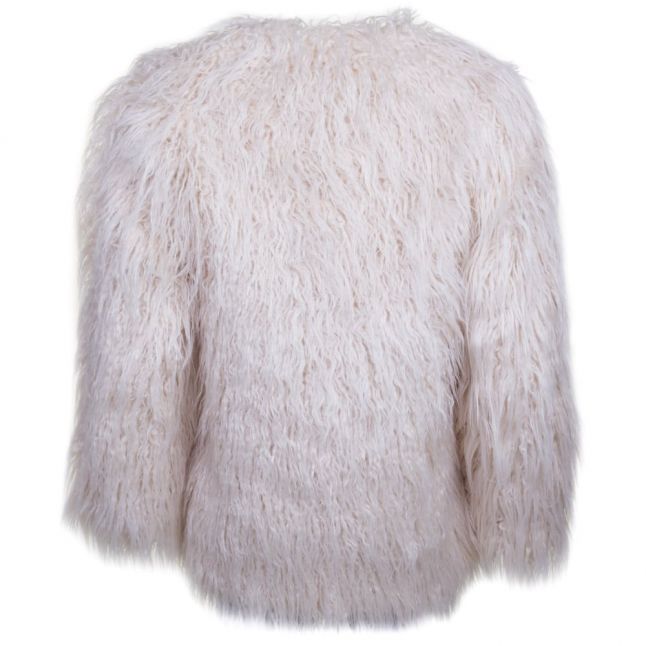 Womens Classic Cream Marissa Faux Fur Coat