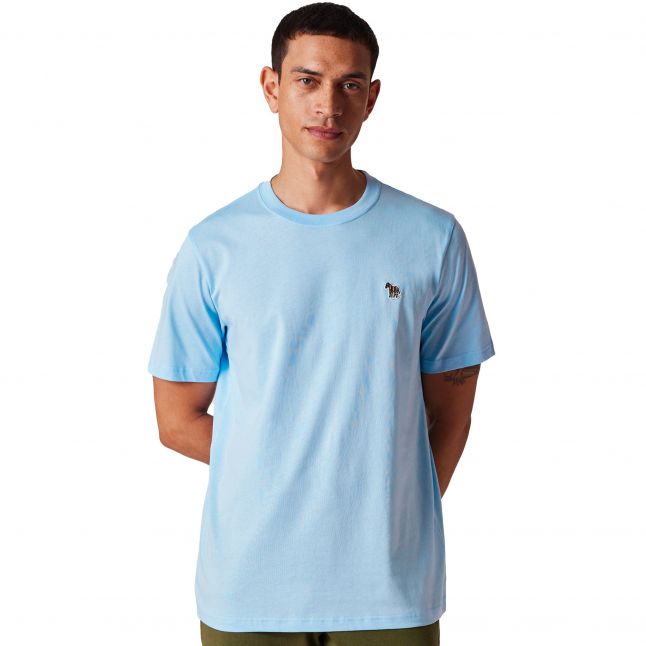 Mens Light Blue Zebra Reg Fit S/s T Shirt