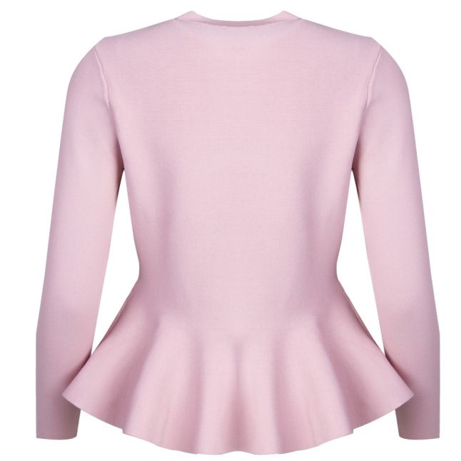 Womens Dusky Pink Hinlina Peplum Jumper