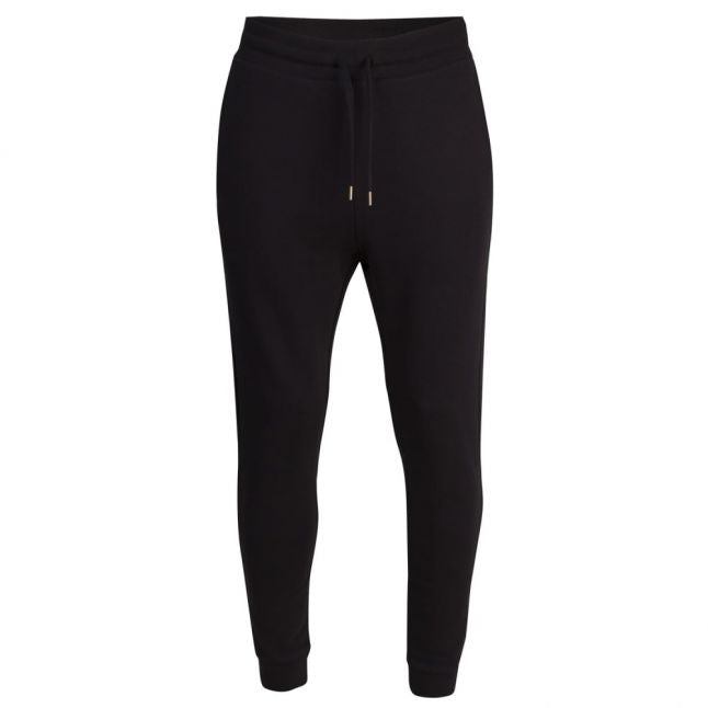 Mens Black Logo Badge Sweat Pants