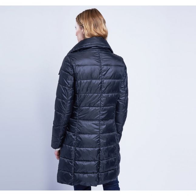 Womens Black Mallory Quilted Coat