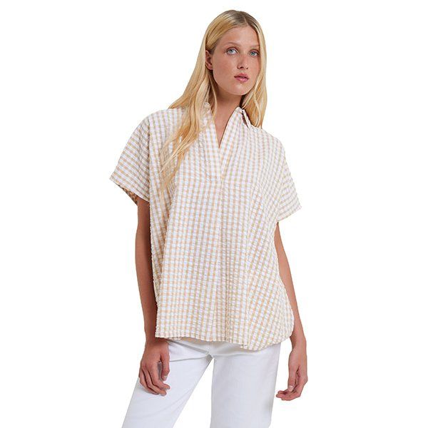 Womens Incense Filippa Poplin Popover Shirt