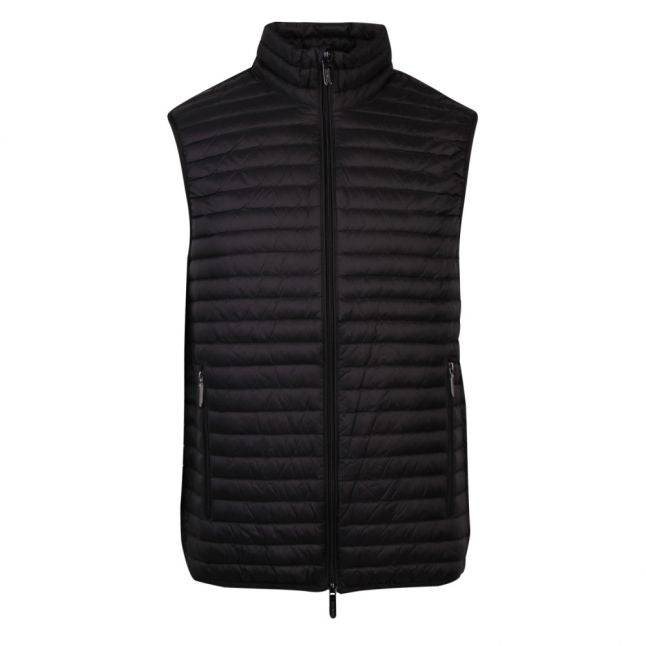 Mens Black Padded Down Gilet