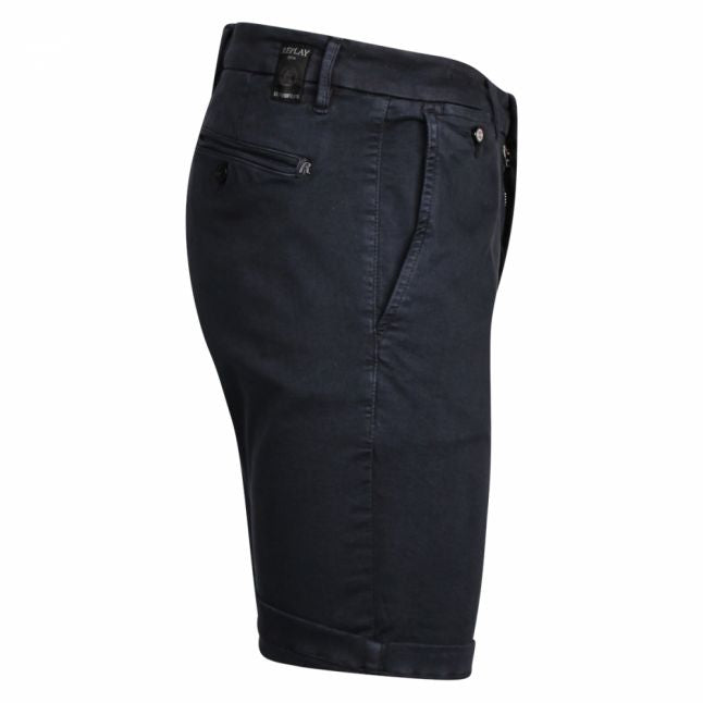 Mens Navy Lehoen Hyperflex Chino Shorts