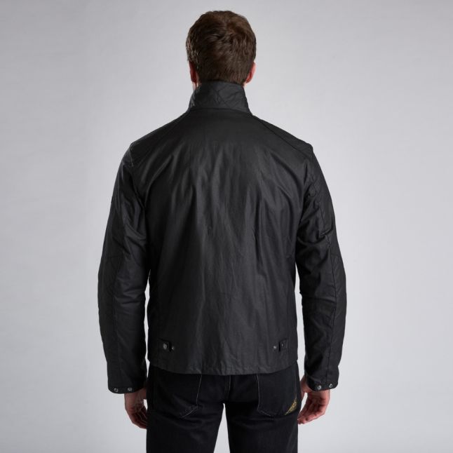 Mens Black Blyton Waxed Jacket