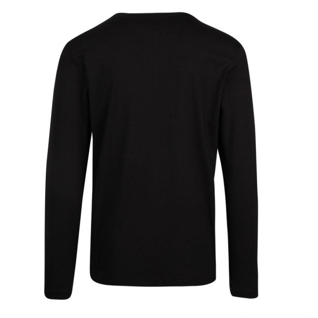 Casual Mens Black Tchark Centre Logo L/s T Shirt