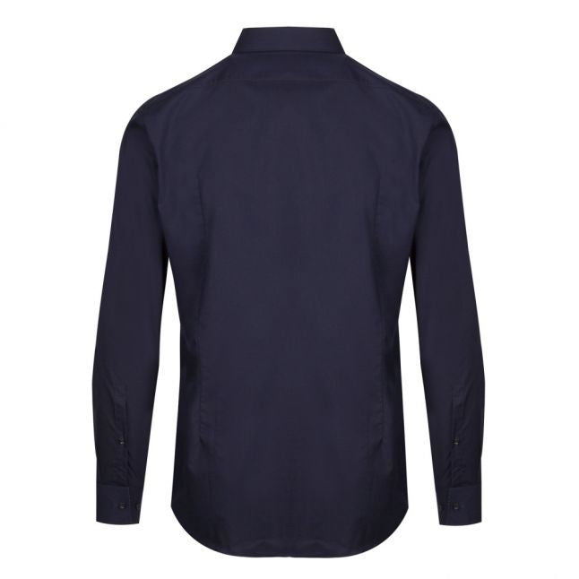 Mens Navy/Trim Kery Slim Fit L/s Shirt