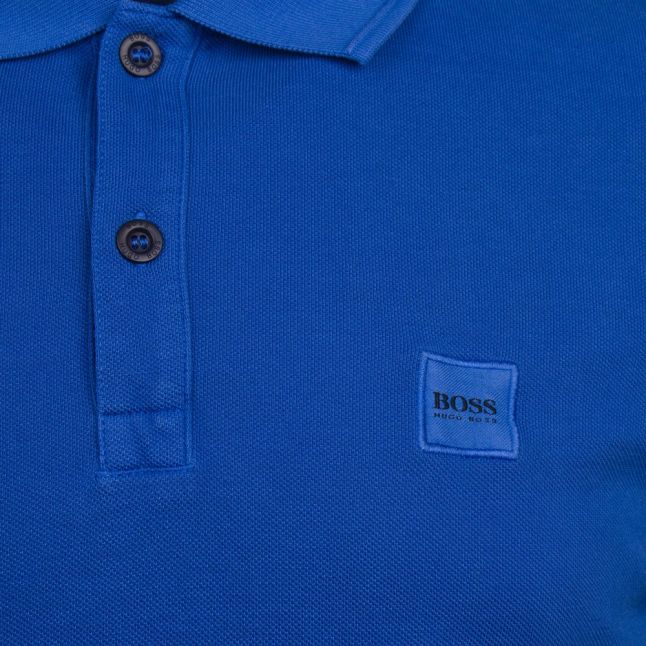 Casual Mens Bright Blue Prime Slim Fit S/s Polo Shirt