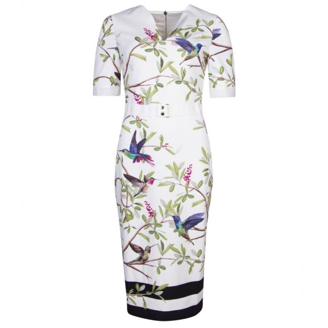 Womens White Evrely Highgrove Midi Dress